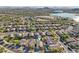 This aerial view shows the home is located in a well-planned community with access to a large lake at 10224 S 175Th Ave, Goodyear, AZ 85338