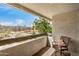Relaxing balcony space with seating, offering neighborhood views and outdoor enjoyment at 1215 E Lemon St # 222, Tempe, AZ 85281