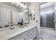 Stylish bathroom featuring double sinks, and a separate shower at 1266 S Harrington St, Gilbert, AZ 85233