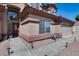 Front exterior featuring decorative lighting and an enclosed two-car garage at 1266 S Harrington St, Gilbert, AZ 85233