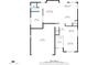 First-floor plan for 2,259 square foot home, highlighting the living spaces at 18525 N Larkspur Dr, Maricopa, AZ 85138
