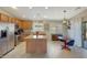 Spacious kitchen with stainless appliances and island, ideal for cooking and entertaining at 18590 W Vogel Ave, Goodyear, AZ 85338