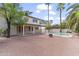 Large backyard featuring pool, patio, and gravel landscape at 2619 S Los Altos --, Mesa, AZ 85202