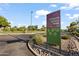 Sign for Dobson Ranch Park with park rules and information, set amongst green landscaping at 2619 S Los Altos --, Mesa, AZ 85202
