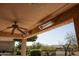 Covered patio with ceiling fan at 27083 W Marco Polo Rd, Buckeye, AZ 85396