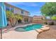 Private backyard oasis featuring a sparkling pool, perfect for enjoying outdoor living at 2950 E Dublin St, Gilbert, AZ 85295