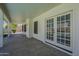 Spacious covered patio featuring access to the home's interior via french doors at 3802 W Sheffield Ave, Chandler, AZ 85226