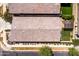 Aerial view of home featuring a tile roof, lush landscaping, and a well-maintained yard at 5616 S Caisson Way, Mesa, AZ 85212