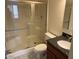 The bathroom features a shower, toilet, vanity with mirror, and granite countertops at 6624 S Granada Dr, Tempe, AZ 85283