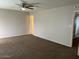 This bedroom features a neutral color palette, comfortable carpeting, and ample natural light at 6624 S Granada Dr, Tempe, AZ 85283