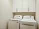 Efficient laundry area featuring modern appliances and ample storage, making laundry tasks a breeze at 9540 N 114Th Way, Scottsdale, AZ 85259