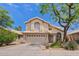 Charming two-story home with a well-manicured front yard and a neutral-colored exterior at 4422 E Dry Creek Rd, Phoenix, AZ 85044