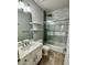 Renovated bathroom with updated vanity, shower, and fixtures at 702 E Capricorn Way, Chandler, AZ 85249