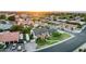 Aerial view of a beautiful home with a well-maintained lawn and a recreational vehicle, capturing a serene neighborhood at 908 N Creston --, Mesa, AZ 85213
