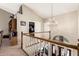 Elegant foyer featuring a chandelier, staircase, and views of the home's entry at 908 N Creston --, Mesa, AZ 85213