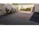Private patio area features brick pavers and outdoor living space at 10039 W Lancaster Dr, Sun City, AZ 85351