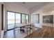 Dining room with view to the outdoors and modern decor at 1250 E Smokehouse Trl, Phoenix, AZ 85085