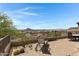 Outdoor patio area featuring expansive desert views and comfortable seating at 15025 E Scarlet Sky Ln # 1, Fountain Hills, AZ 85268