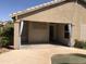 Outdoor patio with access to the pool and backyard at 21214 N 80Th Ln, Peoria, AZ 85382