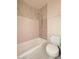 Quaint bathroom with tub, shower, and toilet, a classic retro design at 2614 W Greenway Rd, Tempe, AZ 85282