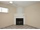 Cozy living area showcasing a classic fireplace and neutral-toned walls at 2614 W Greenway Rd, Tempe, AZ 85282