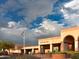 Skyline High School modern building with manicured landscaping and clear blue skies at 263 S Del Rancho --, Mesa, AZ 85208