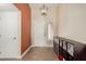 Inviting entryway with neutral walls, tile flooring, and a side window for natural light at 3124 W Taro Ln, Phoenix, AZ 85027