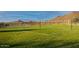 Recreational volleyball court on lush green grass with scenic views of the surrounding landscape at 32237 N 133Rd Dr, Peoria, AZ 85383