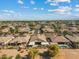 Beautiful aerial view of a residential community with green trees on a sunny day, Arizona real estate at 3933 E Meadowview Dr, Gilbert, AZ 85298