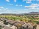 Beautiful aerial view of a community with golf course on a sunny day, Arizona real estate at 3933 E Meadowview Dr, Gilbert, AZ 85298