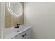 Bright bathroom with a modern sink and stylish mirror at 418 E Woodman Dr, Tempe, AZ 85283