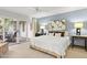 Bright bedroom with sliding glass doors leading to a private patio at 7552 N San Manuel Rd, Scottsdale, AZ 85258
