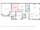 Detailed floor plan showcasing room dimensions, layout, including a large garage and primary bedroom at 7552 N San Manuel Rd, Scottsdale, AZ 85258