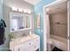 Bathroom featuring a modern vanity and shower with tile surround at 850 S River Dr # 1085, Tempe, AZ 85281