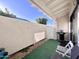 Private outdoor patio with seating and barbecue grill at 850 S River Dr # 1085, Tempe, AZ 85281