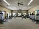 Well-equipped gym with treadmills, weights, and machines at 8733 E Jacaranda St, Mesa, AZ 85207