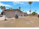 Expansive backyard featuring a gravel landscape with potential for customization and outdoor activities at 9349 E Navajo Pl, Sun Lakes, AZ 85248