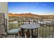 Balcony area showcasing a table, chair and beautiful city views at 10005 N 1St Dr, Phoenix, AZ 85021