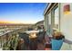 Cozy outdoor seating area with sunset views and modern fire features at 10005 N 1St Dr, Phoenix, AZ 85021