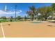 Outdoor basketball court with well-maintained surface, hoops, and surrounding greenery at 10561 E Plata Ave, Mesa, AZ 85212