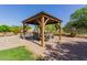 Backyard gazebo with seating and space for entertaining outdoors at 10561 E Plata Ave, Mesa, AZ 85212