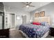 Bedroom features an exit to the bath and walk-in closet, plus views to outside at 13700 N Fountain Hills Blvd # 135, Fountain Hills, AZ 85268