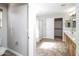Bright and spacious main bathroom with a walk-in shower and dual sinks at 1399 E Anna Dr, Casa Grande, AZ 85122