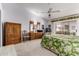 Large main bedroom with a ceiling fan, natural light, and neutral decor at 15395 W Pinchot Ct, Goodyear, AZ 85395