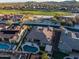 Stunning aerial view of a home with a private pool and backyard oasis near a lush golf course at 18126 W Ocotillo Ave, Goodyear, AZ 85338