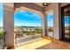 Large balcony overlooking the city with wrought iron railings at 2110 E Kerry Ln, Phoenix, AZ 85024