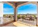 Balcony with decorative railings offering scenic views of city and mountains at 2110 E Kerry Ln, Phoenix, AZ 85024