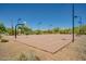 Community basketball court offers plenty of space for neighborhood residents to enjoy a game on a sunny day at 2144 W Barwick Dr, Phoenix, AZ 85085