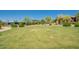 Expansive green lawn area with lush landscaping, mature trees, and a glimpse of the building at 2144 W Barwick Dr, Phoenix, AZ 85085