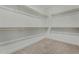 Walk-in closet featuring carpet flooring and shelving at 2511 W Queen Creek Rd # 266, Chandler, AZ 85248